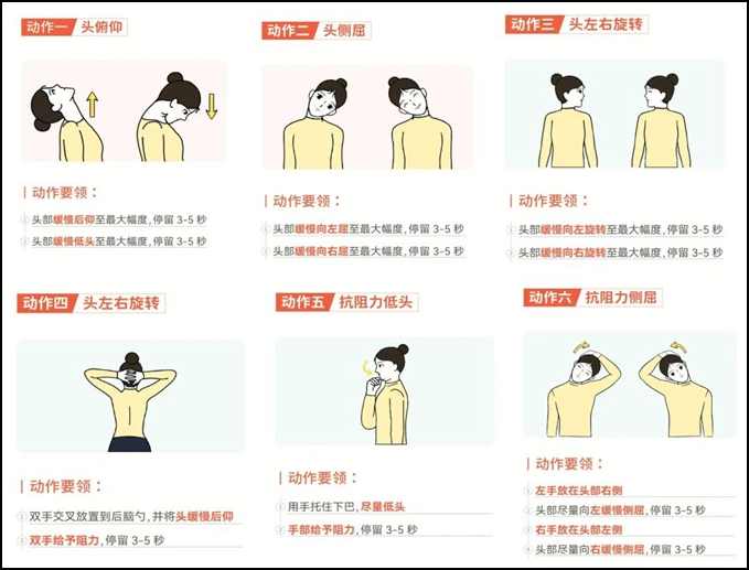 长期伏案脖子痛——快来学学这3步颈椎保健操