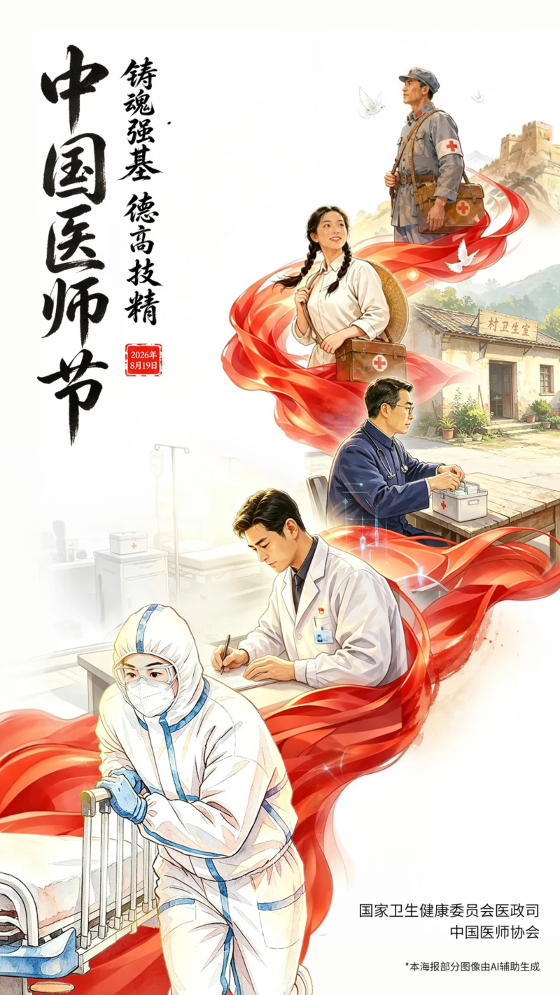 【中国医师协会】2026年中国医师节宣传画发布